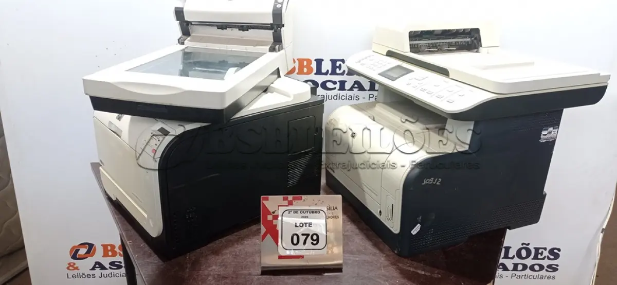 LOTE 079 - 01 SCANNER MARCA FUJITSU E 02 IMPRESSORAS MARCA HP. (NO ESTADO) ATENÇÃO! FAZER A VISITAÇÃO ANTES DE ARREMATAR, NÃO SABEMOS SE FUNCIONA, LEILÃO NÃO TEM GARANTIA E NEM DEVOLUÇÃO, SUJEITO A POSSÍVEIS AVARIAS VISÍVEIS/OCULTAS E/OU AUSÊNCIA DE COMPONENTES.