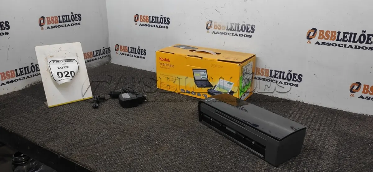 LOTE 020 - 01 SCANNER MODELO I940 MARCA KODAK. (NO ESTADO) ATENÇÃO! FAZER A VISITAÇÃO ANTES DE ARREMATAR, NÃO SABEMOS SE FUNCIONA, LEILÃO NÃO TEM GARANTIA E NEM DEVOLUÇÃO, SUJEITO A POSSÍVEIS AVARIAS VISÍVEIS/OCULTAS E/OU AUSÊNCIA DE COMPONENTES.