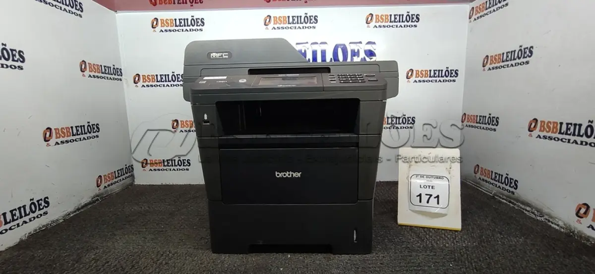 LOTE 171 - 01 IMPRESSORA MULTIFUNCIONAL MODELO MFC-8952DW MARCA BROTHER. (NO ESTADO) ATENÇÃO! FAZER A VISITAÇÃO ANTES DE ARREMATAR, NÃO SABEMOS SE FUNCIONA, LEILÃO NÃO TEM GARANTIA E NEM DEVOLUÇÃO, SUJEITO A POSSÍVEIS AVARIAS VISÍVEIS/OCULTAS E/OU AUSÊNCIA DE COMPONENTES.