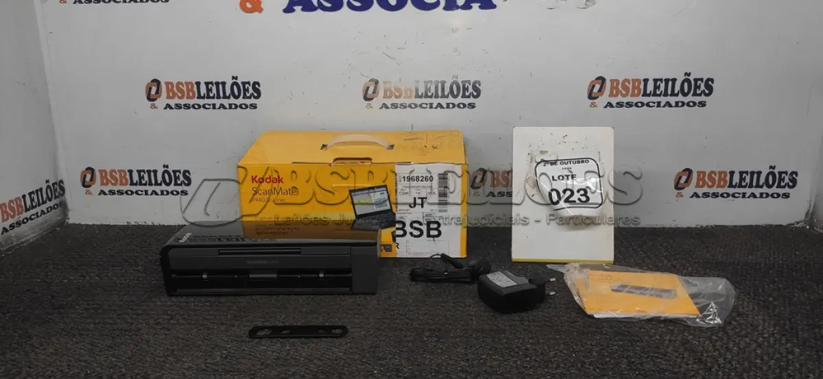 LOTE 023 - 01 SCANNER MODELO I940 MARCA KODAK. (NO ESTADO) ATENÇÃO! FAZER A VISITAÇÃO ANTES DE ARREMATAR, NÃO SABEMOS SE FUNCIONA, LEILÃO NÃO TEM GARANTIA E NEM DEVOLUÇÃO, SUJEITO A POSSÍVEIS AVARIAS VISÍVEIS/OCULTAS E/OU AUSÊNCIA DE COMPONENTES.