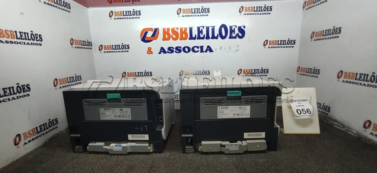 LOTE 056 - 02 IMPRESSORAS MODELO LASERJET P2055DN MARCA HP. (NO ESTADO) ATENÇÃO! FAZER A VISITAÇÃO ANTES DE ARREMATAR, NÃO SABEMOS SE FUNCIONA, LEILÃO NÃO TEM GARANTIA E NEM DEVOLUÇÃO, SUJEITO A POSSÍVEIS AVARIAS VISÍVEIS/OCULTAS E/OU AUSÊNCIA DE COMPONENTES.
