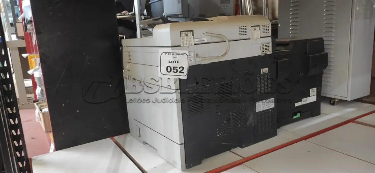 LOTE 052 - 01 IMPRESSORA MULTIFUNCIONAL MODELO M4555MFP MARCA HP E 01 IMPRESSORA MULTIFUNCIONAL MODELO MFC-8512DN MARCA BROTHER. (NO ESTADO) ATENÇÃO! FAZER A VISITAÇÃO ANTES DE ARREMATAR, NÃO SABEMOS SE FUNCIONA, LEILÃO NÃO TEM GARANTIA E NEM DEVOLUÇÃO, SUJEITO A POSSÍVEIS AVARIAS VISÍVEIS/OCULTAS E/OU AUSÊNCIA DE COMPONENTES.