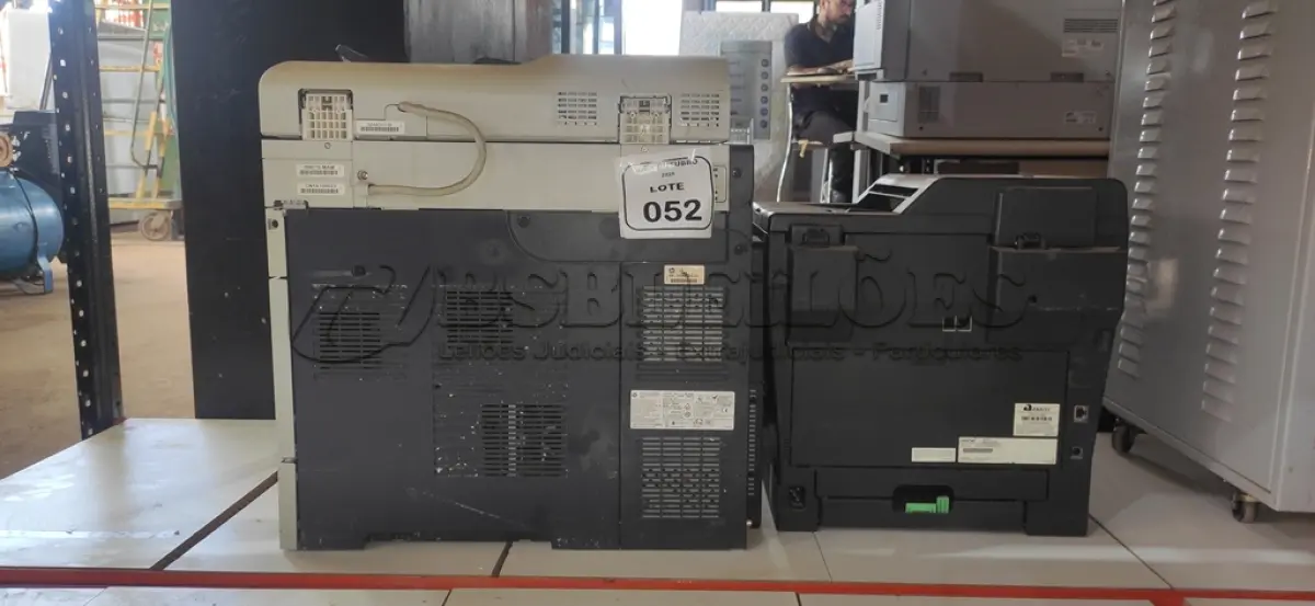 LOTE 052 - 01 IMPRESSORA MULTIFUNCIONAL MODELO M4555MFP MARCA HP E 01 IMPRESSORA MULTIFUNCIONAL MODELO MFC-8512DN MARCA BROTHER. (NO ESTADO) ATENÇÃO! FAZER A VISITAÇÃO ANTES DE ARREMATAR, NÃO SABEMOS SE FUNCIONA, LEILÃO NÃO TEM GARANTIA E NEM DEVOLUÇÃO, SUJEITO A POSSÍVEIS AVARIAS VISÍVEIS/OCULTAS E/OU AUSÊNCIA DE COMPONENTES.