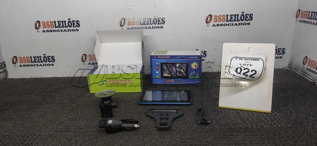 LOTE 022 - 02 GPS MARCA FOSTON. (NO ESTADO) ATENÇÃO! FAZER A VISITAÇÃO ANTES DE ARREMATAR, NÃO SABEMOS SE FUNCIONA, LEILÃO NÃO TEM GARANTIA E NEM DEVOLUÇÃO, SUJEITO A POSSÍVEIS AVARIAS VISÍVEIS/OCULTAS E/OU AUSÊNCIA DE COMPONENTES.