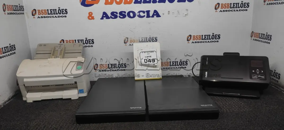 LOTE 049 - 04 SCANNERS DE MARCAS E MODELOS DIVERSOS. (NO ESTADO) ATENÇÃO! FAZER A VISITAÇÃO ANTES DE ARREMATAR, NÃO SABEMOS SE FUNCIONA, LEILÃO NÃO TEM GARANTIA E NEM DEVOLUÇÃO, SUJEITO A POSSÍVEIS AVARIAS VISÍVEIS/OCULTAS E/OU AUSÊNCIA DE COMPONENTES.