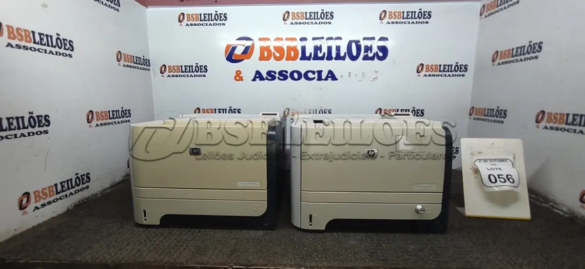 LOTE 056 - 02 IMPRESSORAS MODELO LASERJET P2055DN MARCA HP. (NO ESTADO) ATENÇÃO! FAZER A VISITAÇÃO ANTES DE ARREMATAR, NÃO SABEMOS SE FUNCIONA, LEILÃO NÃO TEM GARANTIA E NEM DEVOLUÇÃO, SUJEITO A POSSÍVEIS AVARIAS VISÍVEIS/OCULTAS E/OU AUSÊNCIA DE COMPONENTES.