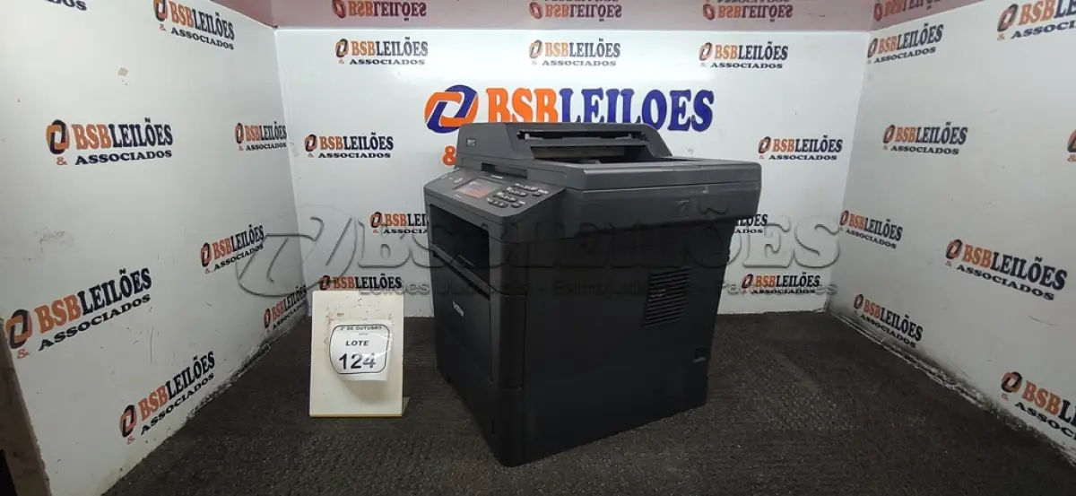 LOTE 124 - 01 IMPRESSORA MULTIFUNCIONAL MODELO MFC-8952DW MARCA BROTHER. (NO ESTADO) ATENÇÃO! FAZER A VISITAÇÃO ANTES DE ARREMATAR, NÃO SABEMOS SE FUNCIONA, LEILÃO NÃO TEM GARANTIA E NEM DEVOLUÇÃO, SUJEITO A POSSÍVEIS AVARIAS VISÍVEIS/OCULTAS E/OU AUSÊNCIA DE COMPONENTES.