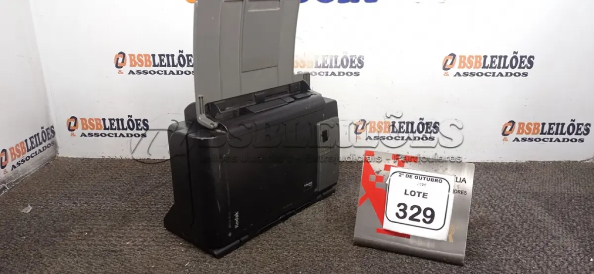 LOTE 329 - 01 SCANNER MODELO I2400 MARCA KODAK. (NO ESTADO) ATENÇÃO! FAZER A VISITAÇÃO ANTES DE ARREMATAR, NÃO SABEMOS SE FUNCIONA, LEILÃO NÃO TEM GARANTIA E NEM DEVOLUÇÃO, SUJEITO A POSSÍVEIS AVARIAS VISÍVEIS/OCULTAS E/OU AUSÊNCIA DE COMPONENTES.