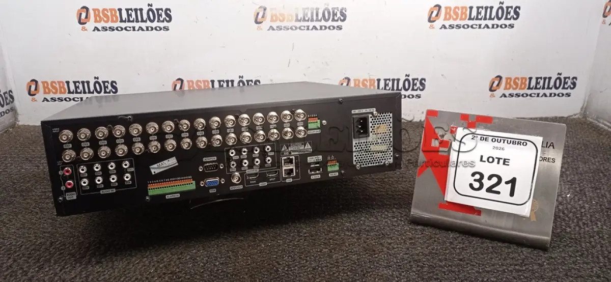 LOTE 321 - 01 APARELHO DVR MARCA LG. (NO ESTADO) ATENÇÃO! FAZER A VISITAÇÃO ANTES DE ARREMATAR, NÃO SABEMOS SE FUNCIONA, LEILÃO NÃO TEM GARANTIA E NEM DEVOLUÇÃO, SUJEITO A POSSÍVEIS AVARIAS VISÍVEIS/OCULTAS E/OU AUSÊNCIA DE COMPONENTES.