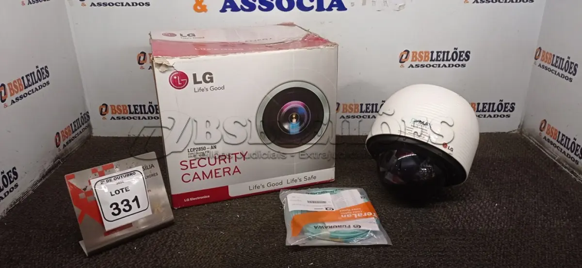 LOTE 331 - 01 CÂMERA TIPO DOME MODELO ANALOG PTZ MARCA LG. (NO ESTADO) ATENÇÃO! FAZER A VISITAÇÃO ANTES DE ARREMATAR, NÃO SABEMOS SE FUNCIONA, LEILÃO NÃO TEM GARANTIA E NEM DEVOLUÇÃO, SUJEITO A POSSÍVEIS AVARIAS VISÍVEIS/OCULTAS E/OU AUSÊNCIA DE COMPONENTES.