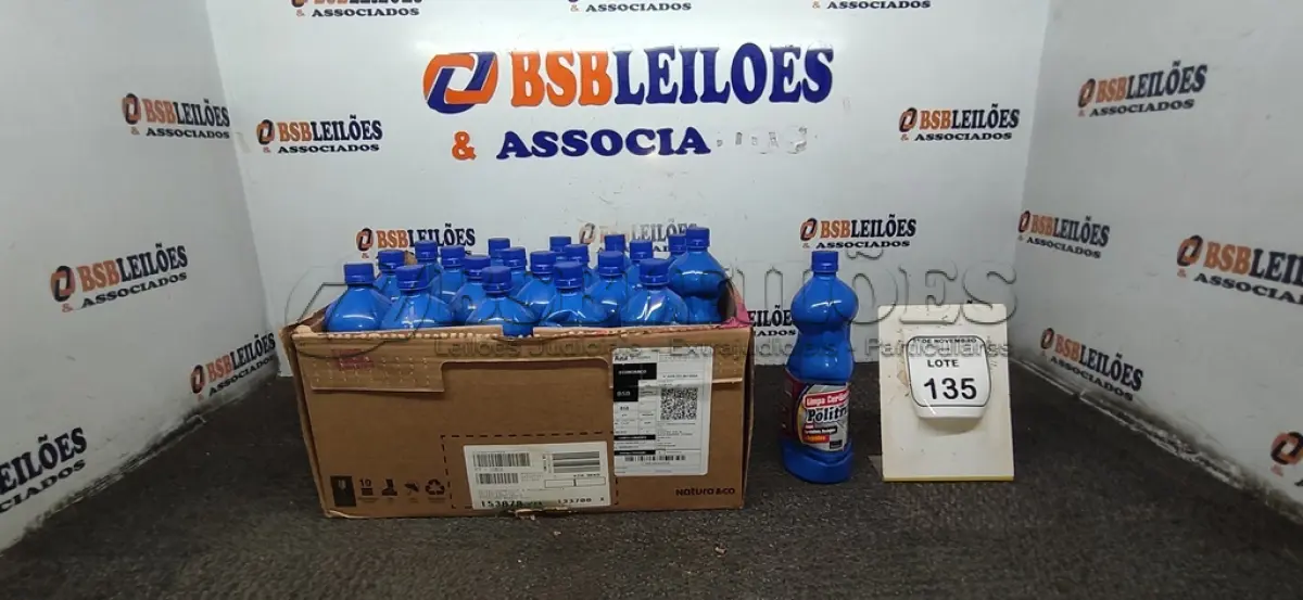 LOTE 135 - 20 DETERGENTES LIMPA PISOS DE 1L CADA MARCA POLITRIZ. (NO ESTADO) ATENÇÃO! FAZER A VISITAÇÃO ANTES DE ARREMATAR, NÃO SABEMOS SE FUNCIONA, LEILÃO NÃO TEM GARANTIA E NEM DEVOLUÇÃO, SUJEITO A POSSÍVEIS AVARIAS VISÍVEIS/OCULTAS E/OU AUSÊNCIA DE COMPONENTES.