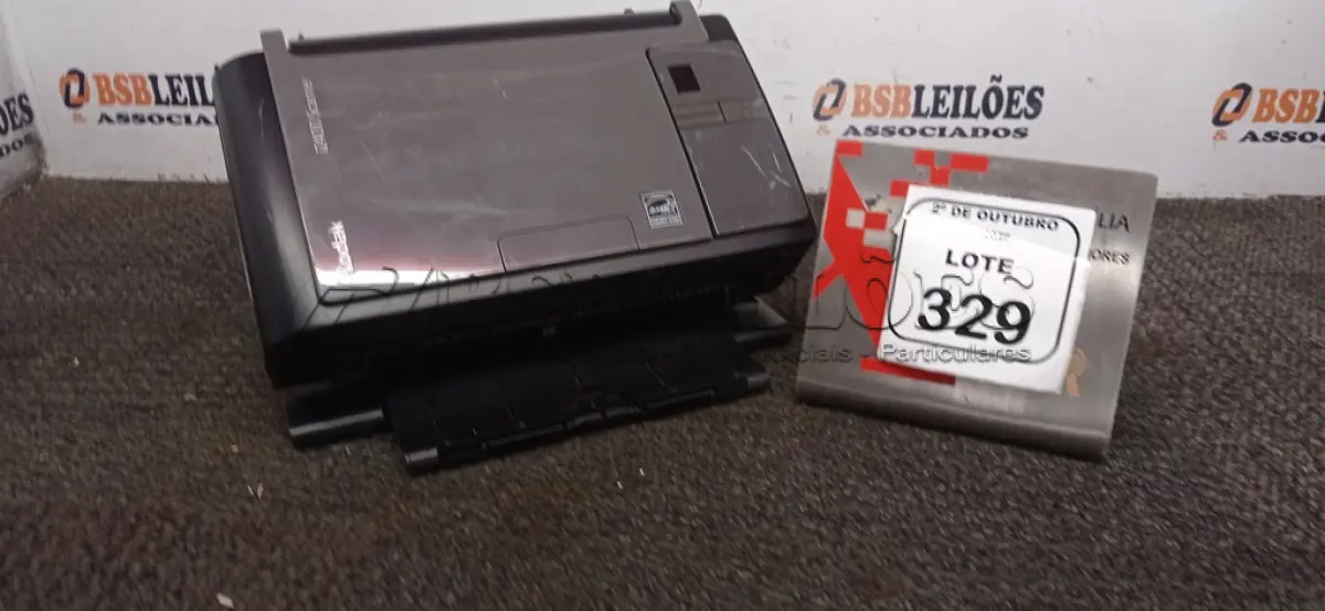 LOTE 329 - 01 SCANNER MODELO I2400 MARCA KODAK. (NO ESTADO) ATENÇÃO! FAZER A VISITAÇÃO ANTES DE ARREMATAR, NÃO SABEMOS SE FUNCIONA, LEILÃO NÃO TEM GARANTIA E NEM DEVOLUÇÃO, SUJEITO A POSSÍVEIS AVARIAS VISÍVEIS/OCULTAS E/OU AUSÊNCIA DE COMPONENTES.