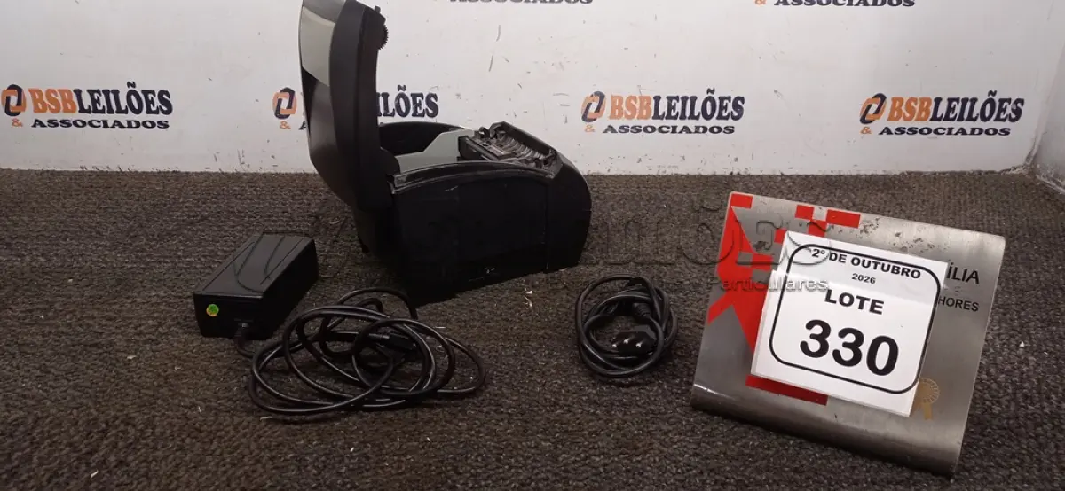LOTE 330 - 01 IMPRESSORA TÉRMICA MARCA BEMATECH COM FONTE. (NO ESTADO) ATENÇÃO! FAZER A VISITAÇÃO ANTES DE ARREMATAR, NÃO SABEMOS SE FUNCIONA, LEILÃO NÃO TEM GARANTIA E NEM DEVOLUÇÃO, SUJEITO A POSSÍVEIS AVARIAS VISÍVEIS/OCULTAS E/OU AUSÊNCIA DE COMPONENTES.