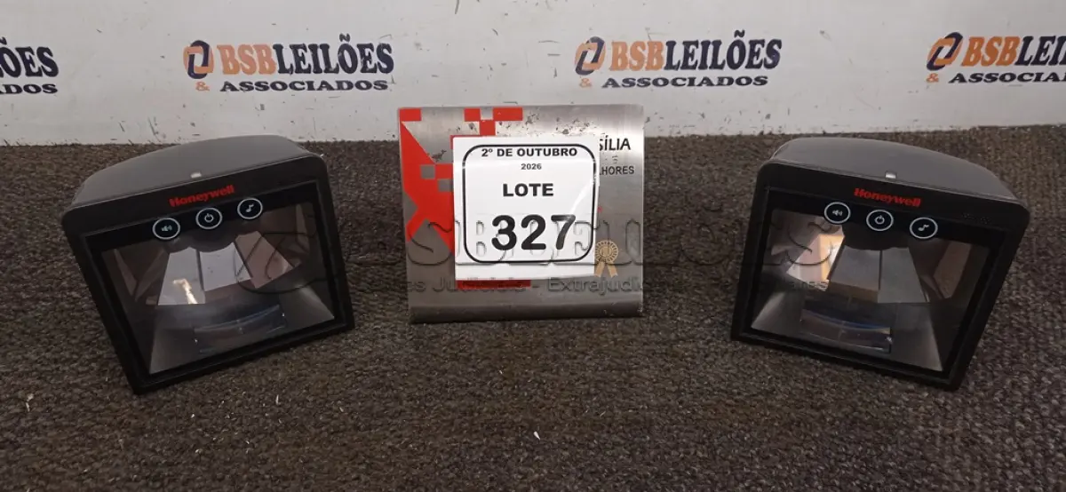 LOTE 327 - 02 LEITORES DE CÓDIGO DE BARRAS MARCA HONEYWELL. (NO ESTADO) ATENÇÃO! FAZER A VISITAÇÃO ANTES DE ARREMATAR, NÃO SABEMOS SE FUNCIONA, LEILÃO NÃO TEM GARANTIA E NEM DEVOLUÇÃO, SUJEITO A POSSÍVEIS AVARIAS VISÍVEIS/OCULTAS E/OU AUSÊNCIA DE COMPONENTES.