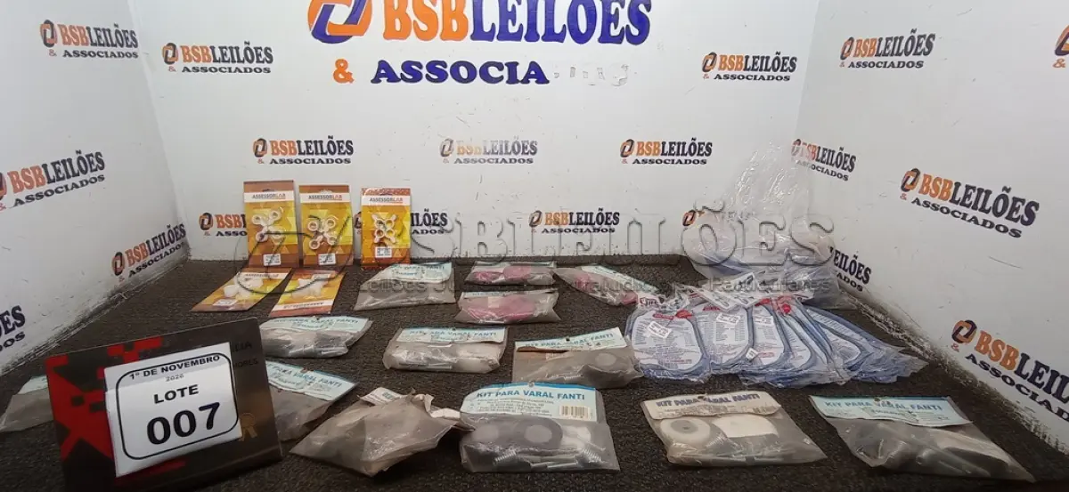 LOTE 007 - 01 LOTE COM VÁRIOS ACESSÓRIOS PARA VARAIS E BORRACHAS PARA TAMPA DE PANELA DE PRESSÃO. (NO ESTADO) ATENÇÃO! FAZER A VISITAÇÃO ANTES DE ARREMATAR, NÃO SABEMOS SE FUNCIONA, LEILÃO NÃO TEM GARANTIA E NEM DEVOLUÇÃO, SUJEITO A POSSÍVEIS AVARIAS VISÍVEIS/OCULTAS E/OU AUSÊNCIA DE COMPONENTES.