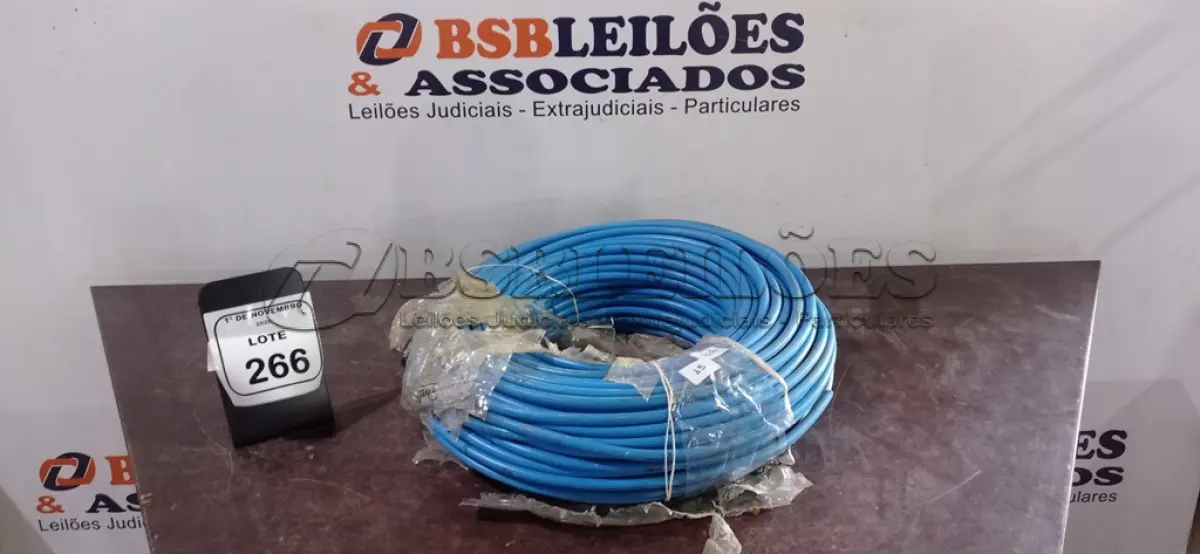 LOTE 266 - 01 ROLO DE ELETRODUTO FLEXÍVEL COPEX 2’’. (NO ESTADO) ATENÇÃO! FAZER A VISITAÇÃO ANTES DE ARREMATAR, NÃO SABEMOS SE FUNCIONA, LEILÃO NÃO TEM GARANTIA E NEM DEVOLUÇÃO, SUJEITO A POSSÍVEIS AVARIAS VISÍVEIS/OCULTAS E/OU AUSÊNCIA DE COMPONENTES.