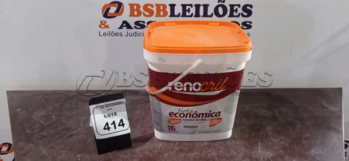 LOTE 414 - 01 BALDE DE SELADOR ACRÍLICO DE 16L MARCA RENOCRIL. (NO ESTADO) ATENÇÃO! FAZER A VISITAÇÃO ANTES DE ARREMATAR, NÃO SABEMOS SE FUNCIONA, LEILÃO NÃO TEM GARANTIA E NEM DEVOLUÇÃO, SUJEITO A POSSÍVEIS AVARIAS VISÍVEIS/OCULTAS E/OU AUSÊNCIA DE COMPONENTES.