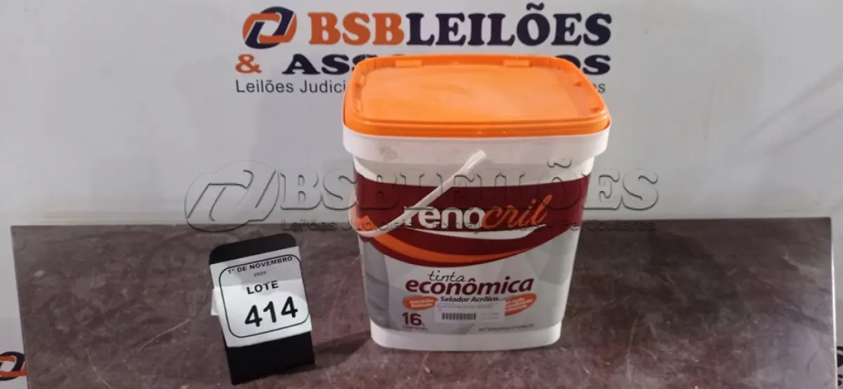 LOTE 414 - 01 BALDE DE SELADOR ACRÍLICO DE 16L MARCA RENOCRIL. (NO ESTADO) ATENÇÃO! FAZER A VISITAÇÃO ANTES DE ARREMATAR, NÃO SABEMOS SE FUNCIONA, LEILÃO NÃO TEM GARANTIA E NEM DEVOLUÇÃO, SUJEITO A POSSÍVEIS AVARIAS VISÍVEIS/OCULTAS E/OU AUSÊNCIA DE COMPONENTES.