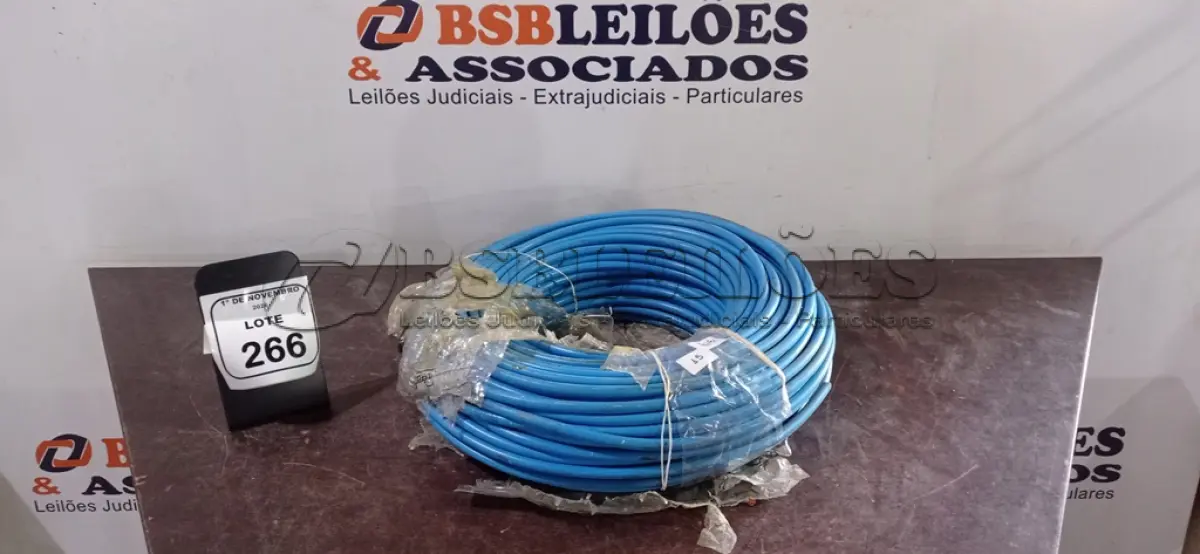 LOTE 266 - 01 ROLO DE ELETRODUTO FLEXÍVEL COPEX 2’’. (NO ESTADO) ATENÇÃO! FAZER A VISITAÇÃO ANTES DE ARREMATAR, NÃO SABEMOS SE FUNCIONA, LEILÃO NÃO TEM GARANTIA E NEM DEVOLUÇÃO, SUJEITO A POSSÍVEIS AVARIAS VISÍVEIS/OCULTAS E/OU AUSÊNCIA DE COMPONENTES.