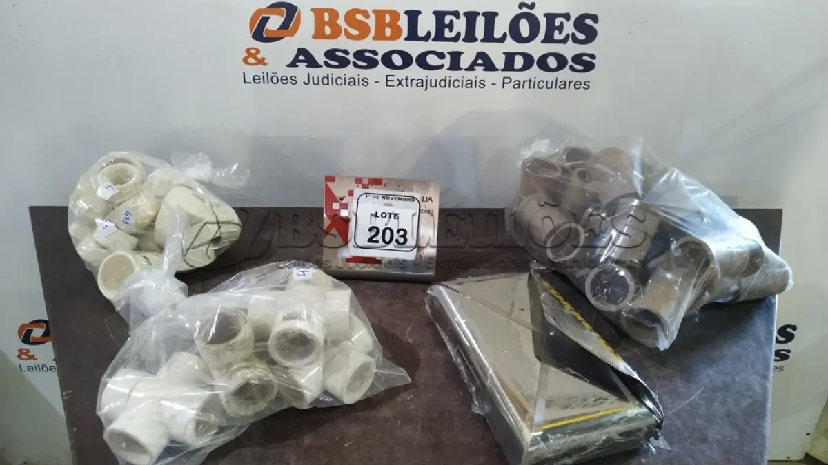 LOTE 203 - 01 CAIXA DE CORREIO DE METAL E GRANDE QUANTIDADE DE CONEXÕES HIDRÁULICAS DE MODELOS E MEDIDAS DIVERSOS. (NO ESTADO) ATENÇÃO! FAZER A VISITAÇÃO ANTES DE ARREMATAR, NÃO SABEMOS SE FUNCIONA, LEILÃO NÃO TEM GARANTIA E NEM DEVOLUÇÃO, SUJEITO A POSSÍVEIS AVARIAS VISÍVEIS/OCULTAS E/OU AUSÊNCIA DE COMPONENTES.