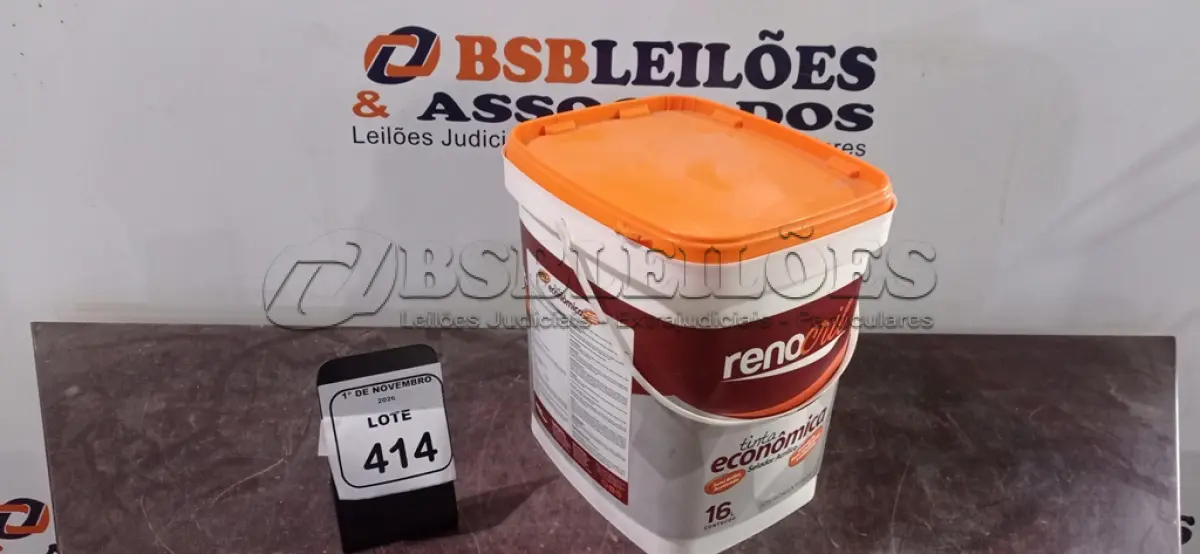 LOTE 414 - 01 BALDE DE SELADOR ACRÍLICO DE 16L MARCA RENOCRIL. (NO ESTADO) ATENÇÃO! FAZER A VISITAÇÃO ANTES DE ARREMATAR, NÃO SABEMOS SE FUNCIONA, LEILÃO NÃO TEM GARANTIA E NEM DEVOLUÇÃO, SUJEITO A POSSÍVEIS AVARIAS VISÍVEIS/OCULTAS E/OU AUSÊNCIA DE COMPONENTES.