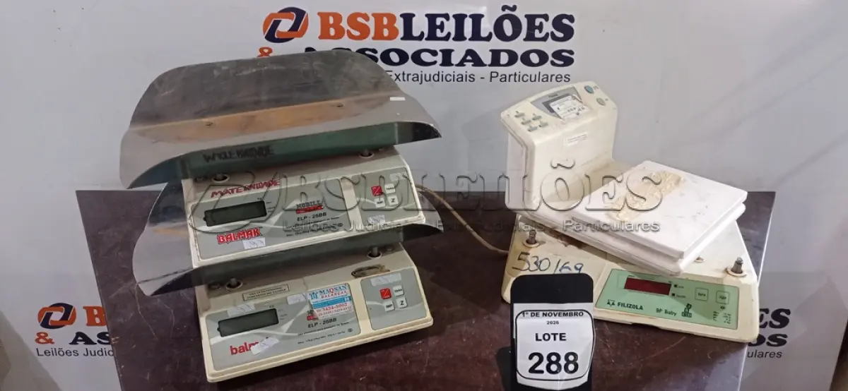 LOTE 288 - 03 BALANÇAS PEDIÁTRICAS. (NO ESTADO) ATENÇÃO! FAZER A VISITAÇÃO ANTES DE ARREMATAR, NÃO SABEMOS SE FUNCIONA, LEILÃO NÃO TEM GARANTIA E NEM DEVOLUÇÃO, SUJEITO A POSSÍVEIS AVARIAS VISÍVEIS/OCULTAS E/OU AUSÊNCIA DE COMPONENTES.