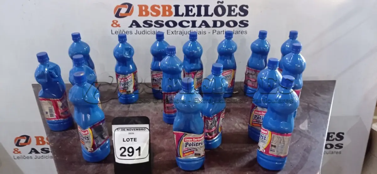 LOTE 291 - 15 DETERGENTES LIMPA PISOS DE 1L CADA MARCA POLITRIZ. (NO ESTADO) ATENÇÃO! FAZER A VISITAÇÃO ANTES DE ARREMATAR, NÃO SABEMOS SE FUNCIONA, LEILÃO NÃO TEM GARANTIA E NEM DEVOLUÇÃO, SUJEITO A POSSÍVEIS AVARIAS VISÍVEIS/OCULTAS E/OU AUSÊNCIA DE COMPONENTES.