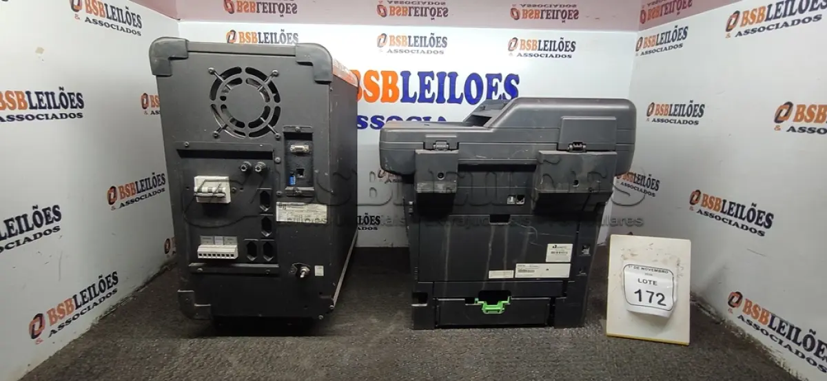 LOTE 172 - 01 NOBREAK DE 3KVA E 01 IMPRESSORA MULTIFUNCIONAL MODELO MFC-8952DW. (NO ESTADO) ATENÇÃO! FAZER A VISITAÇÃO ANTES DE ARREMATAR, NÃO SABEMOS SE FUNCIONA, LEILÃO NÃO TEM GARANTIA E NEM DEVOLUÇÃO, SUJEITO A POSSÍVEIS AVARIAS VISÍVEIS/OCULTAS E/OU AUSÊNCIA DE COMPONENTES.