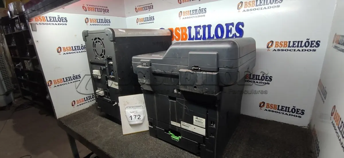 LOTE 172 - 01 NOBREAK DE 3KVA E 01 IMPRESSORA MULTIFUNCIONAL MODELO MFC-8952DW. (NO ESTADO) ATENÇÃO! FAZER A VISITAÇÃO ANTES DE ARREMATAR, NÃO SABEMOS SE FUNCIONA, LEILÃO NÃO TEM GARANTIA E NEM DEVOLUÇÃO, SUJEITO A POSSÍVEIS AVARIAS VISÍVEIS/OCULTAS E/OU AUSÊNCIA DE COMPONENTES.