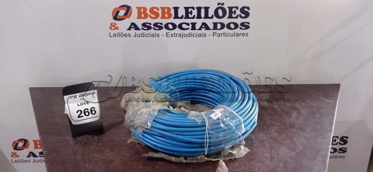 LOTE 266 - 01 ROLO DE ELETRODUTO FLEXÍVEL COPEX 2’’. (NO ESTADO) ATENÇÃO! FAZER A VISITAÇÃO ANTES DE ARREMATAR, NÃO SABEMOS SE FUNCIONA, LEILÃO NÃO TEM GARANTIA E NEM DEVOLUÇÃO, SUJEITO A POSSÍVEIS AVARIAS VISÍVEIS/OCULTAS E/OU AUSÊNCIA DE COMPONENTES.