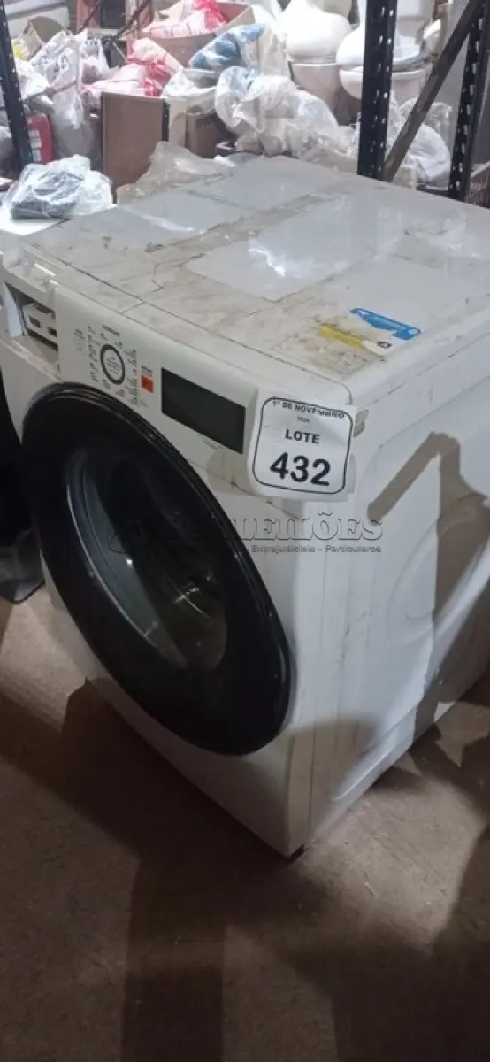 LOTE 432 - 01 MÁQUINA LAVA E SECA MARCA BRASTEMP COM AVARIAS. (NO ESTADO) ATENÇÃO! FAZER A VISITAÇÃO ANTES DE ARREMATAR, NÃO SABEMOS SE FUNCIONA, LEILÃO NÃO TEM GARANTIA E NEM DEVOLUÇÃO, SUJEITO A POSSÍVEIS AVARIAS VISÍVEIS/OCULTAS E/OU AUSÊNCIA DE COMPONENTES.