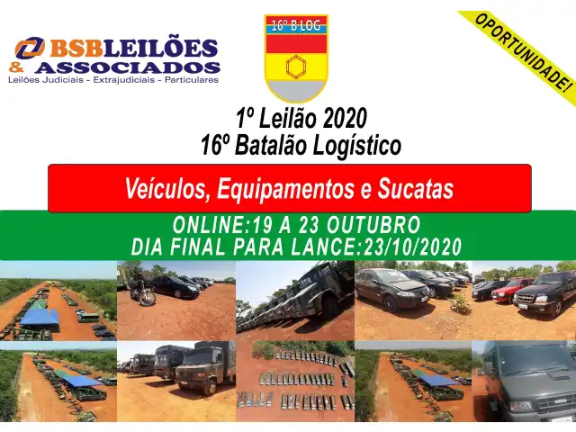 1° LEILÃO 2020 DO 16° BATALHÃO LOGÍSTICO