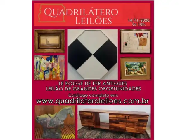 LE ROUGE DE FER ANTIQUES - LEILÃO DE GRANDES OPORTUNIDADES