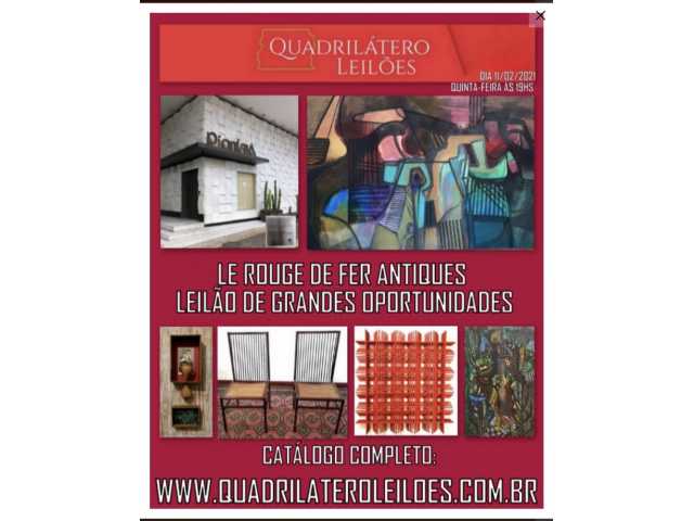 LE ROUGE DE FER ANTIQUES - LEILÃO DE GRANDES OPORTUNIDADES