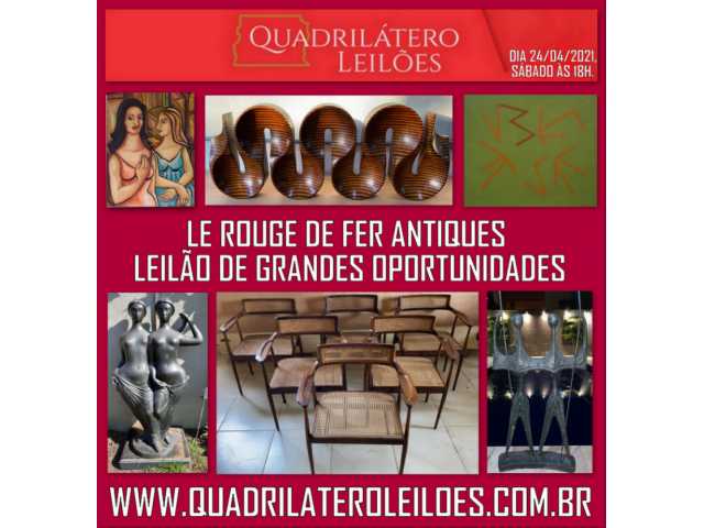 LE ROUGE DE FER ANTIQUES - LEILÃO DE GRANDES OPORTUNIDADES