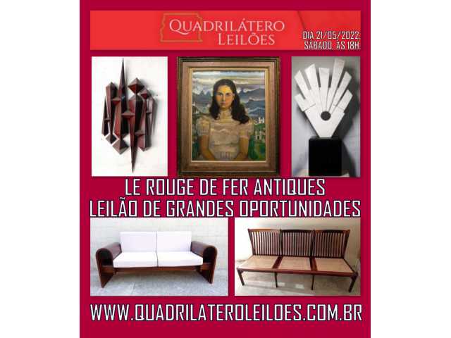 Leilão 26090 - LE ROUGE DE FER ANTIQUES - LEILÃO DE GRANDES OPORTUNIDADES - MAIO/2022