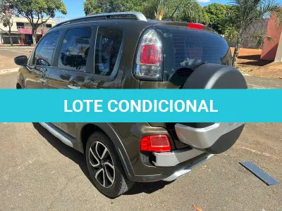 LOTE 002 - 01 CITROEN AIRCROSS EXC AUTOMATICO COMPLETO 2012/2013 IPVA 2023 PAGO KM 64.000,CAMBIO AUTOMATICO, VIDRO ELÉTRICO, SENSOR DE ESTACIONAMENTO, SOM ORIGINAL COM BLUETOOTH E USB E COMANDOS NO VOLANTE, AIRBAGS, AR CONDICIONADO, TRAVA ELÉTRICA, RETROVISOR ELÉTRICO, ALARME, COMPUTADOR DE BORDO, RODAS DE LIGA LEVE, VOLANTE MULTIFUNCIONAL, PILOTO AUTOMÁTICO, CHAVE RESERVA, MANUAL, 2 PNEUS ZERO, DOCUMENTO IPVA 2023 PAGO PLACA MERCOSUL (NO ESTADO)