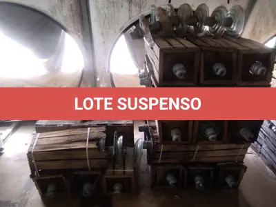 LOTE 061 - 01 LOTE COM23 ISOLADORES DE ALTA TENSÃO 18000 TEST (NO ESTADO, NÃO SABEMOS SE FUNCIONA. LEILÃO NÃO TEM GARANTIA E NEM DEVOLUÇÃO).