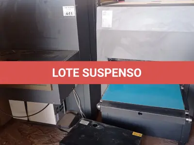 LOTE 655 - 01 MAQUINÁRIO GRÁFICO. (NO ESTADO, LEILÃO NÃO TEM GARANTIA E NEM DEVOLUÇÃO, SUJEITO A POSSÍVEIS AVARIAS VISÍVEIS/OCULTAS E/OU AUSÊNCIA DE COMPONENTES).