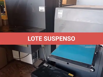 LOTE 655 - 01 MAQUINÁRIO GRÁFICO. (NO ESTADO, LEILÃO NÃO TEM GARANTIA E NEM DEVOLUÇÃO, SUJEITO A POSSÍVEIS AVARIAS VISÍVEIS/OCULTAS E/OU AUSÊNCIA DE COMPONENTES).