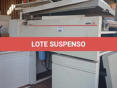 LOTE 647 - 01 SUCATA DE MAQUINÁRIO GRÁFICO. (NO ESTADO, LEILÃO NÃO TEM GARANTIA E NEM DEVOLUÇÃO, SUJEITO A POSSÍVEIS AVARIAS VISÍVEIS/OCULTAS E/OU AUSÊNCIA DE COMPONENTES).
