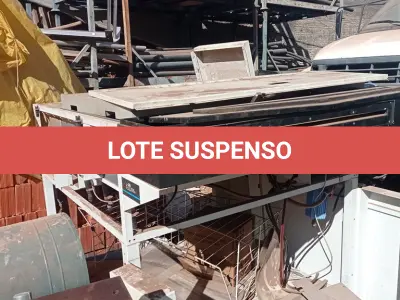 LOTE 651 - 01 SUCATA DE MAQUINÁRIO GRÁFICO. (NO ESTADO, LEILÃO NÃO TEM GARANTIA E NEM DEVOLUÇÃO, SUJEITO A POSSÍVEIS AVARIAS VISÍVEIS/OCULTAS E/OU AUSÊNCIA DE COMPONENTES).