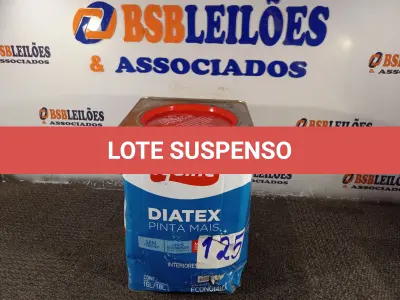 LOTE 125 - 01 LATA DE TINTA PARA PISO IQUINE 18L. (NO ESTADO, NÃO SABEMOS SE FUNCIONA. LEILÃO NÃO TEM GARANTIA E NEM DEVOLUÇÃO).