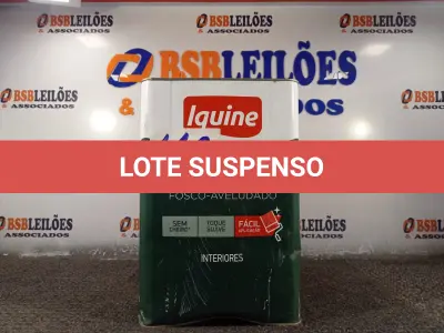 LOTE 119 - 01 LATA DE TINTA IQUINE 18L. (NO ESTADO, NÃO SABEMOS SE FUNCIONA. LEILÃO NÃO TEM GARANTIA E NEM DEVOLUÇÃO).