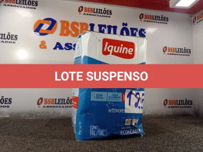 LOTE 125 - 01 LATA DE TINTA PARA PISO IQUINE 18L. (NO ESTADO, NÃO SABEMOS SE FUNCIONA. LEILÃO NÃO TEM GARANTIA E NEM DEVOLUÇÃO).