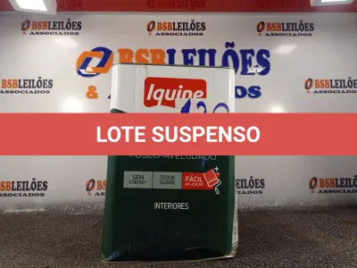LOTE 120 - 01 LATA DE TINTA IQUINE 18L. (NO ESTADO, NÃO SABEMOS SE FUNCIONA. LEILÃO NÃO TEM GARANTIA E NEM DEVOLUÇÃO).