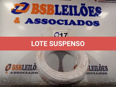 LOTE 017 - 01 ROLO DE CABO FLEXÍVEL 100M 1X4MM COR BRANCA STAR BRAZIL COM SELO INMETRO. (NOVO). (NO ESTADO, NÃO SABEMOS SE FUNCIONA. LEILÃO NÃO TEM GARANTIA E NEM DEVOLUÇÃO).