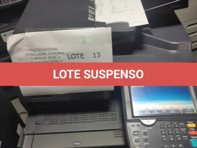 LOTE 013 - 01 MULTIFUNCIONAL MONO LASER_KYOCERA TASKALFA 5002I + GRAMPEADOR 50 FLS + GABINETE COM RODAS ; 03 MULTIFUNCIONAL MONO LASER_KYOCERA TASKALFA 3010I + GRAMPEADOR 50 FLS + GABINETE COM RODAS (NO ESTADO)