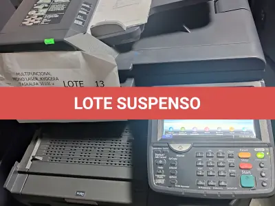 LOTE 013 - 01 MULTIFUNCIONAL MONO LASER_KYOCERA TASKALFA 5002I + GRAMPEADOR 50 FLS + GABINETE COM RODAS ; 03 MULTIFUNCIONAL MONO LASER_KYOCERA TASKALFA 3010I + GRAMPEADOR 50 FLS + GABINETE COM RODAS (NO ESTADO)