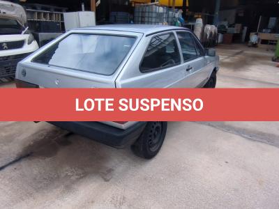 LOTE 003 - 01 VW GOL CL Á GASOLINA; ANO 1994 NA COR AZUL. (NO ESTADO)